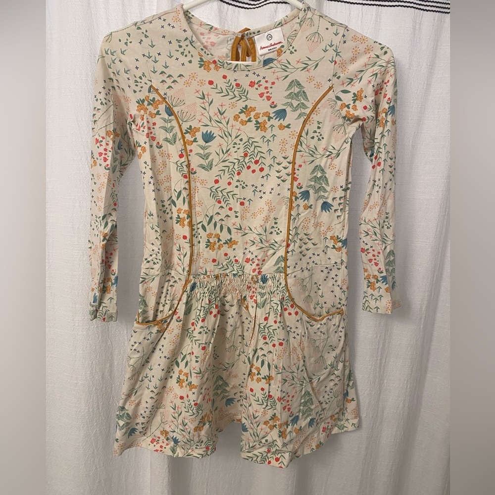 Tea Collection Cream and Pink Floral dress